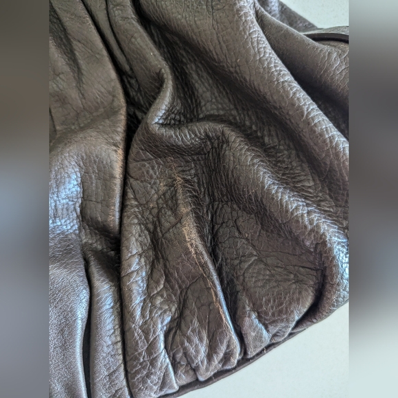 Cole Haan Dark Brown Leather Shoulder Bag - Picture 4 of 11